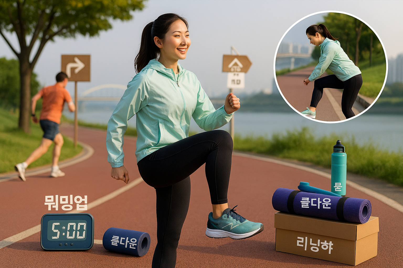 러닝 부상 예방 핵심: 5분 워밍업·쿨다운, 통증 즉시 중단, 근력·유연성·회복