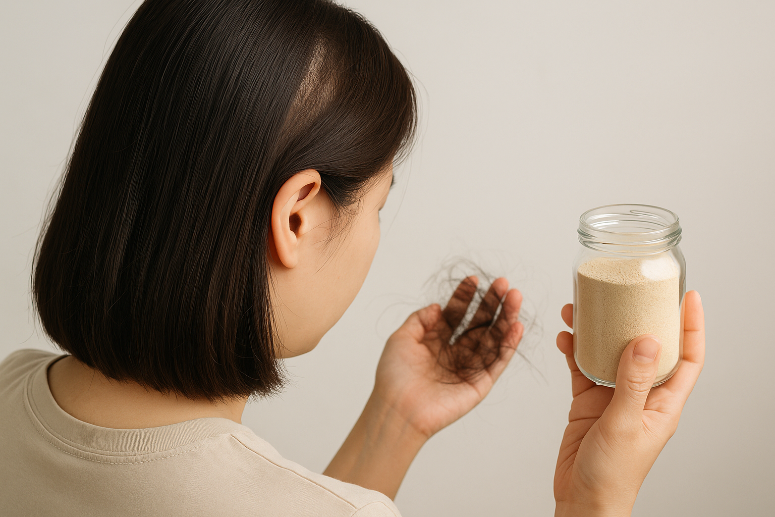 맥주효모 분말로 머리숱 되찾기?! 진짜 탈모에 효과 있을까?