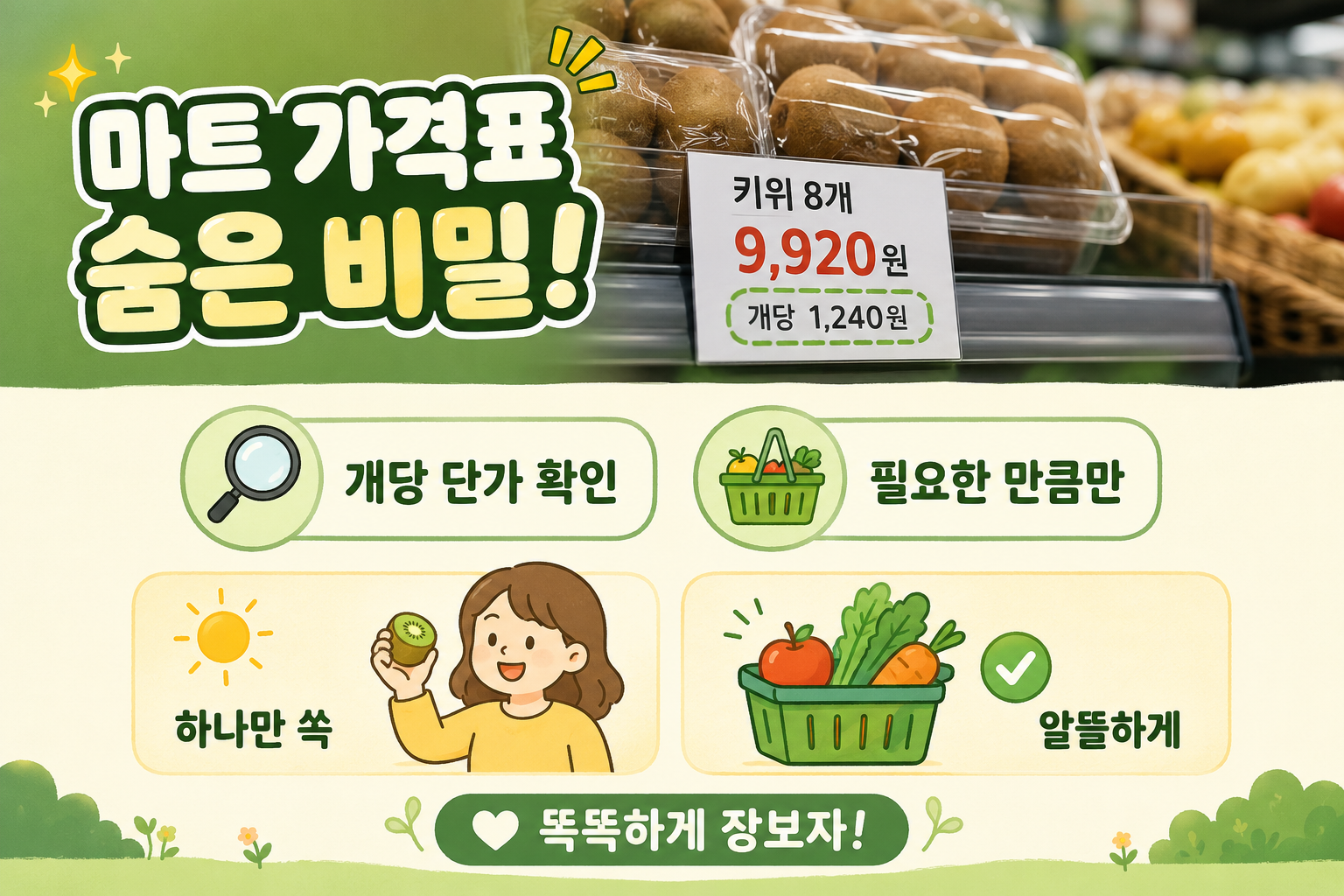 마트 가격표 ‘개당 가격’의 진실, 낱개 구매 가능하다는 뜻일까?