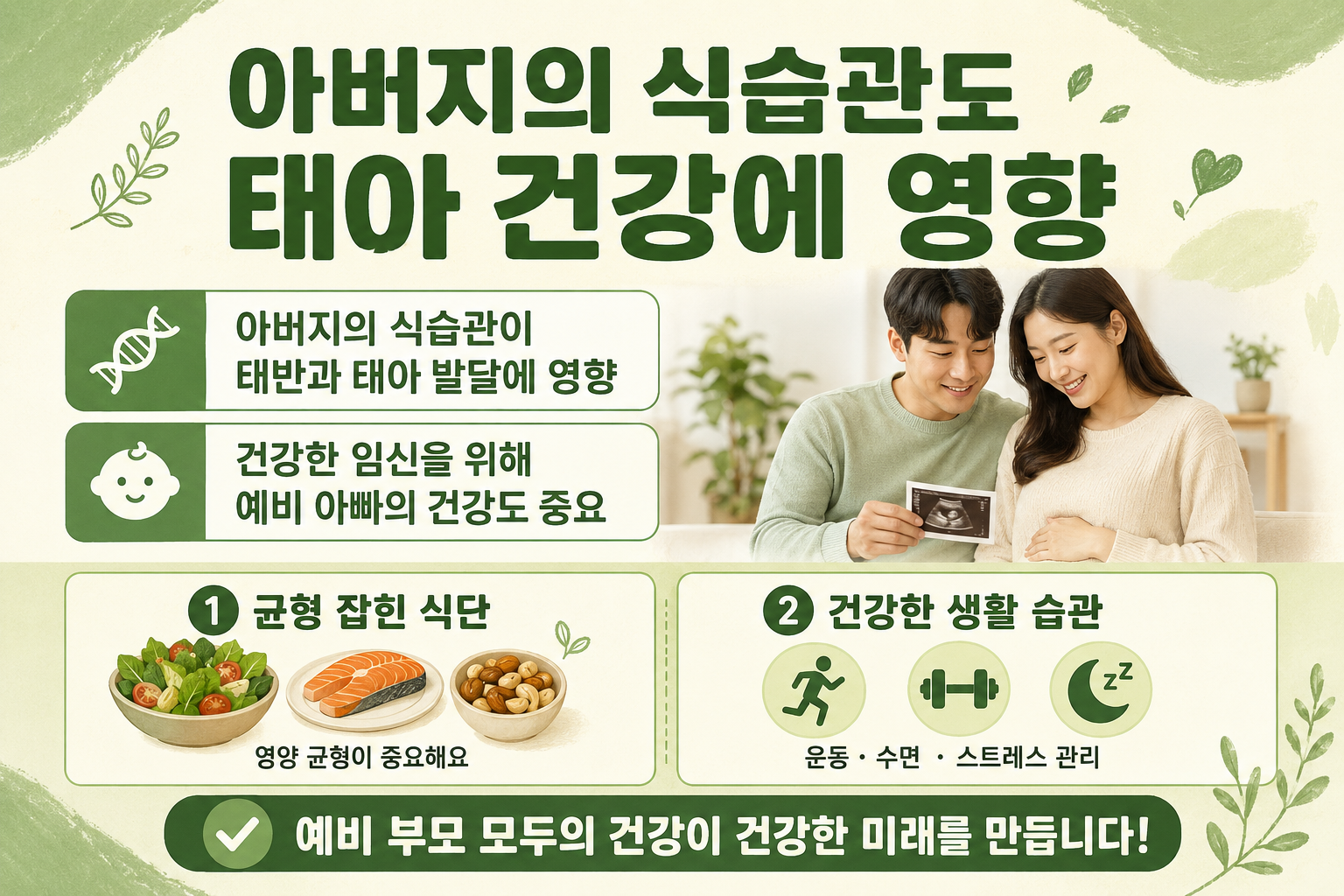 임신 전 아빠 식단이 태반을 바꾼다…태아 성장까지 흔드는 뜻밖의 변수