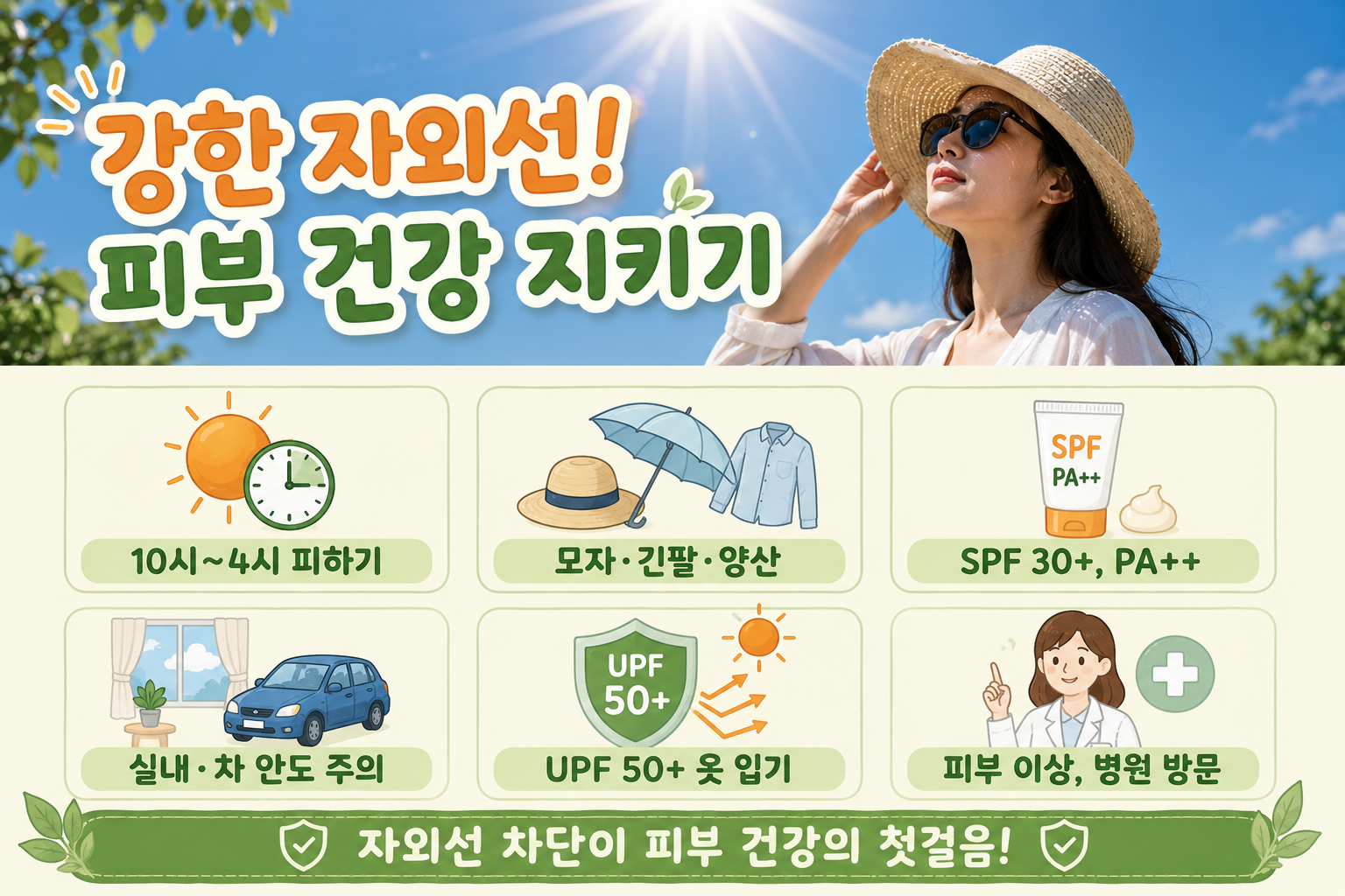 흐린 날도 피부 탄다, 자외선 차단 안 하면 생기는 일