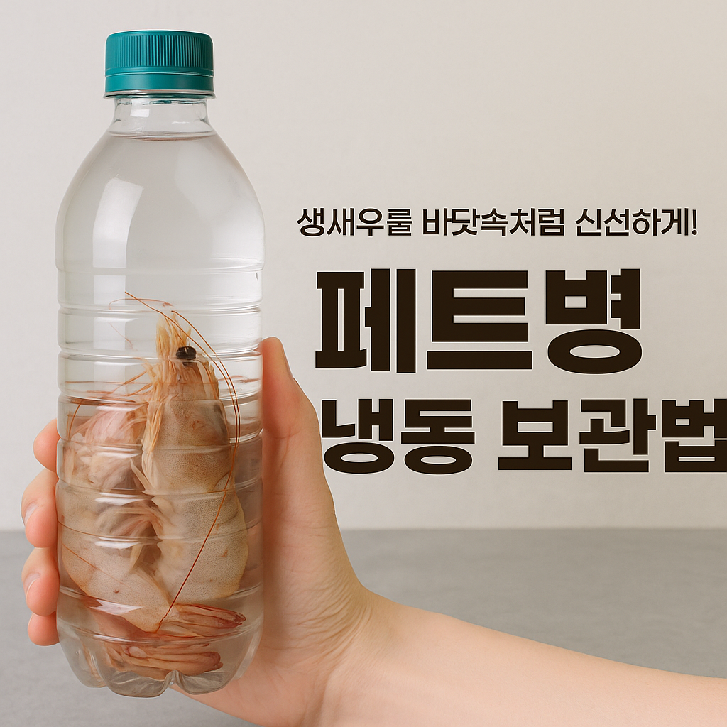 생새우를 바닷속처럼 신선하게! 페트병 냉동 보관법