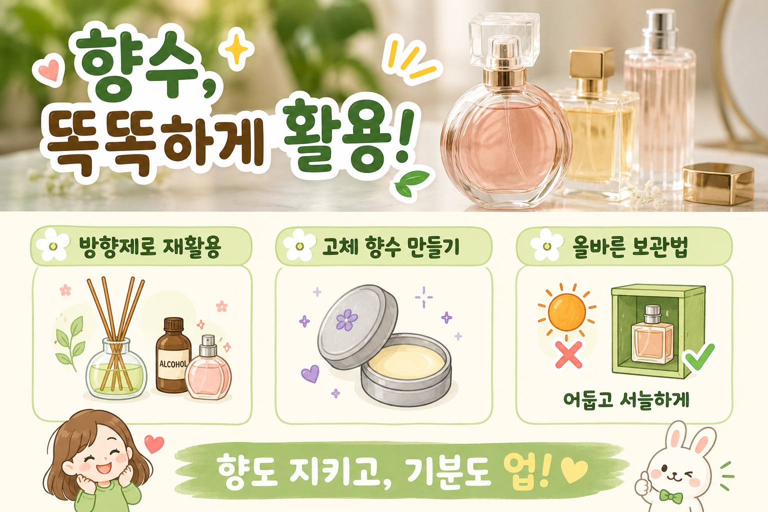 오래된 향수 그냥 뿌리지 마세요, 버리기 전 활용법 3가지