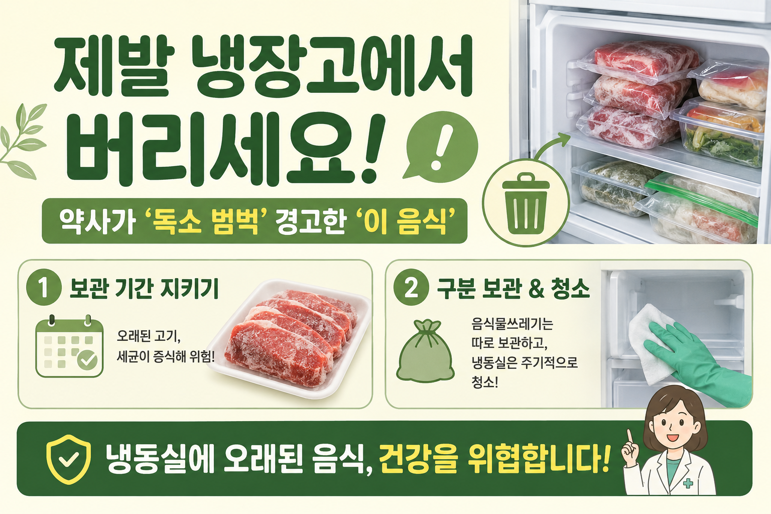 냉동실에 오래 둔 고기, 당장 버려야 하는 이유…약사가 경고한 리스테리아균 위험