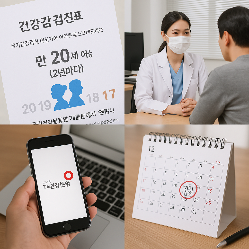 국가건강검진 대상자 조회·예약 방법 총정리 — 기간, 놓치면 불이익, 앱 신청 가이드