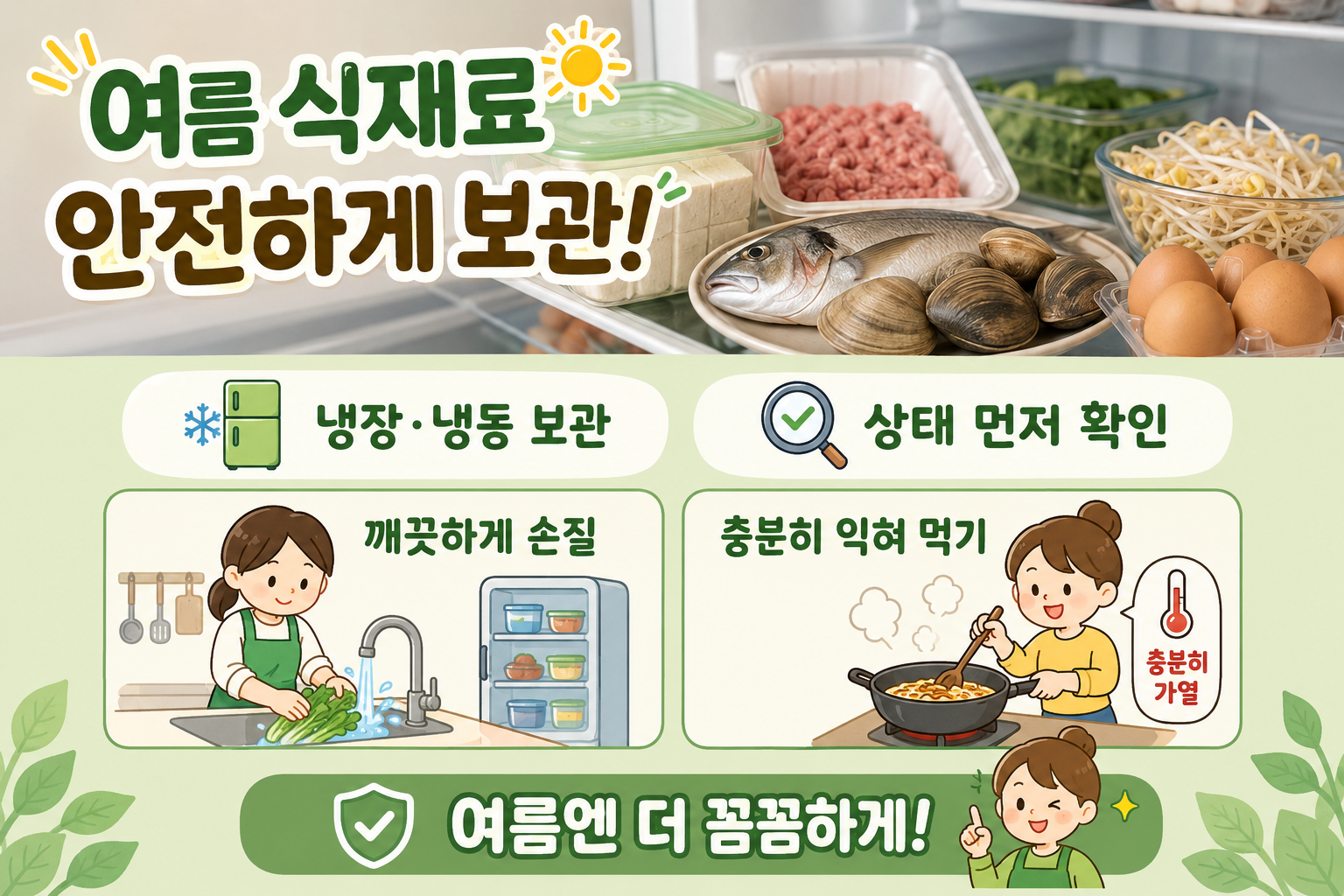 소비기한 남아도 위험한 여름 식재료 5가지, 보관법부터 확인하세요
