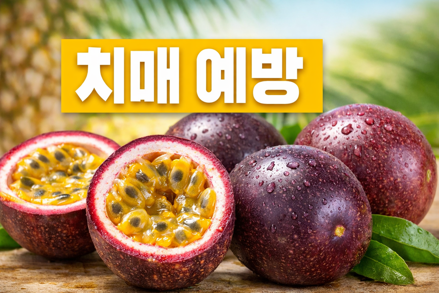 패션프루트, 치매 예방에도 도움? 알츠하이머 늦추는 알파-아미린 효능