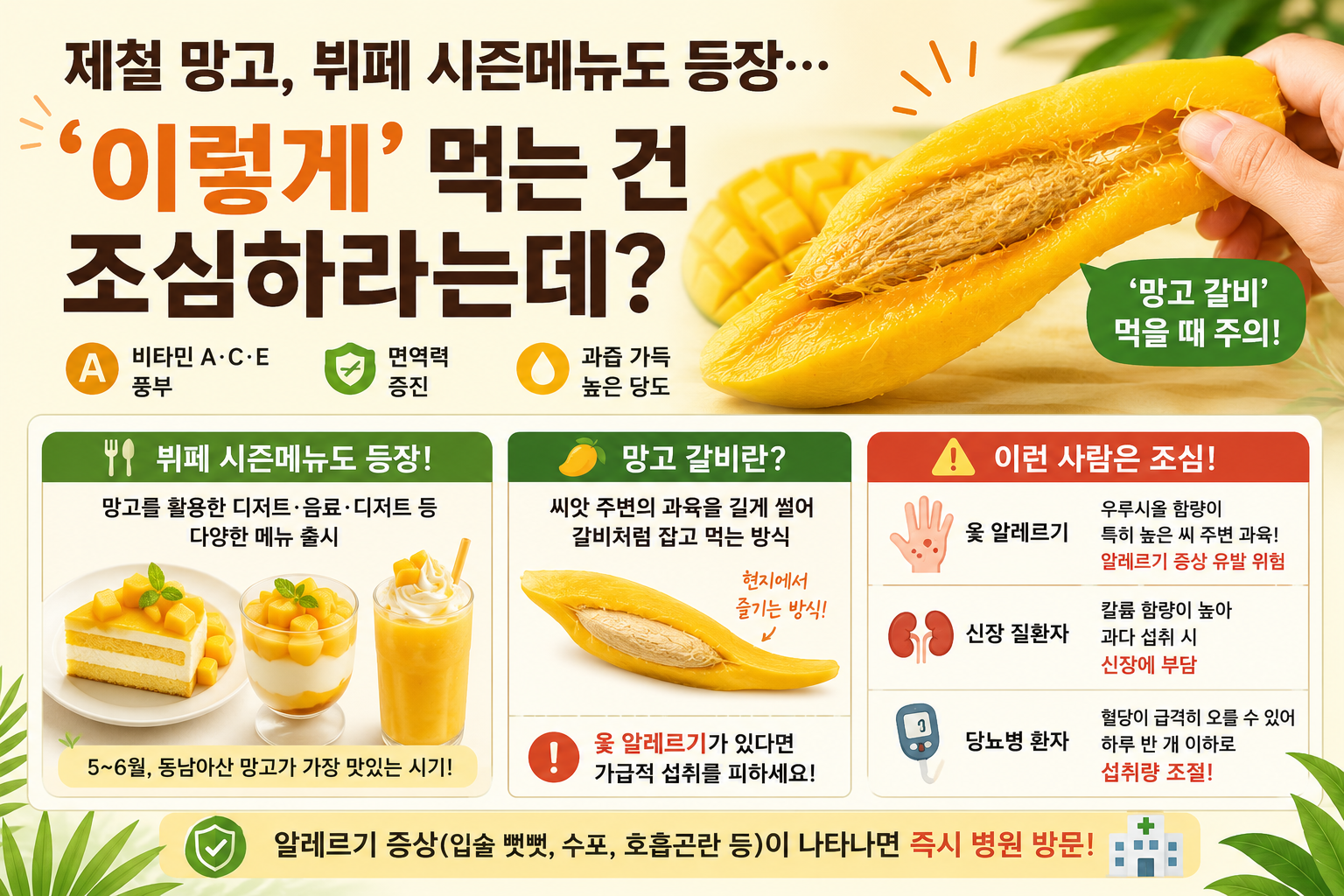 망고 갈비 먹기 전 꼭 확인! 옻 알레르기 있으면 조심해야 하는 이유