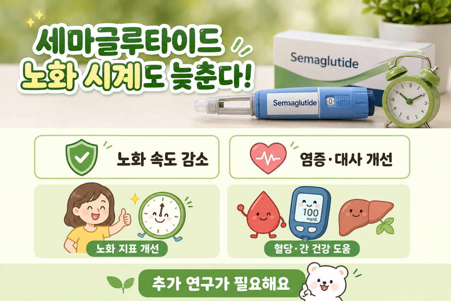 비만약의 반전…세마글루타이드, HIV 감염인 ‘노화 시계’ 9% 늦췄다