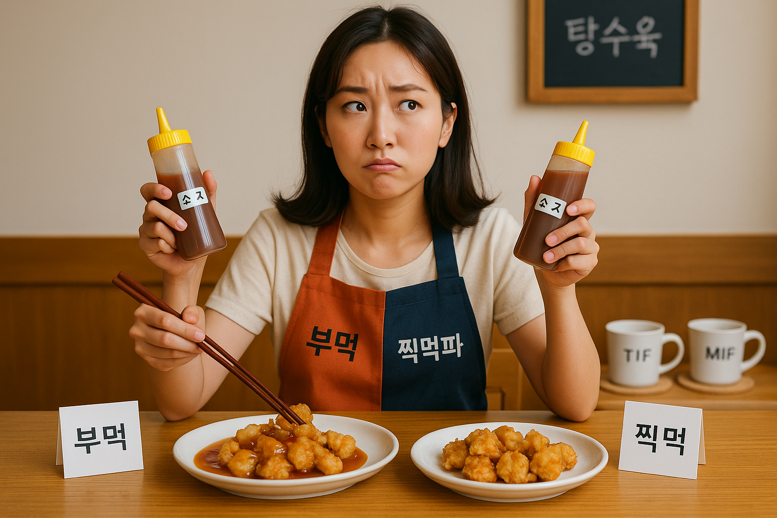 탕수육 부먹 vs 찍먹, 영국 TIF·MIF까지 한눈에: 취향과 과학으로 읽는 논쟁