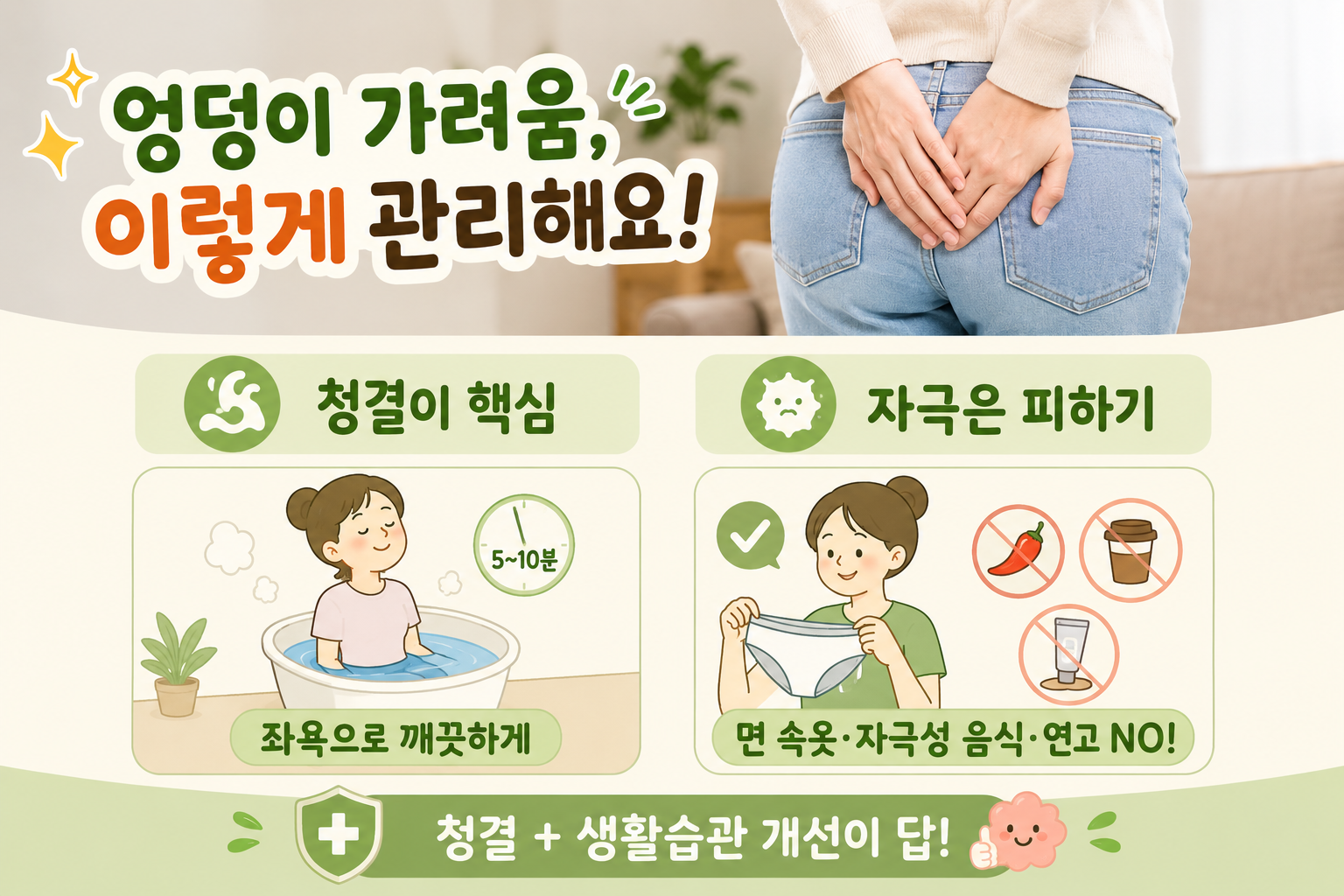항문 주변이 자꾸 가려운 이유, 씻는 것보다 더 중요한 관리법