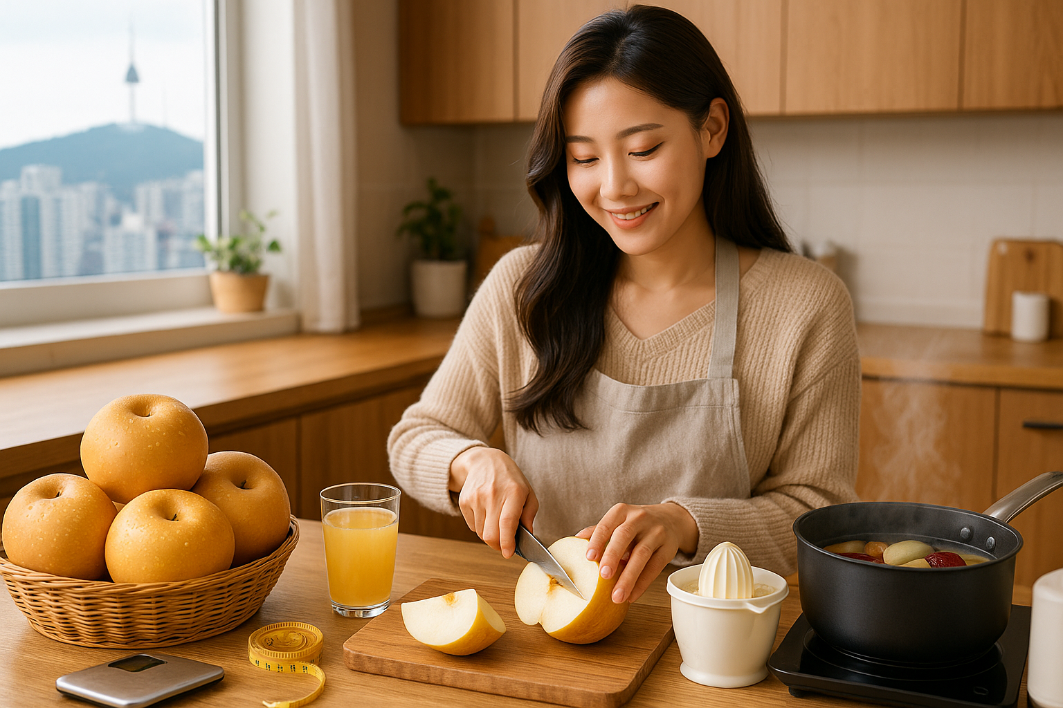 제철 배 효능: 다이어트·기침‧천식 완화(루테올린)부터 콜레스테롤·당뇨 관리까지