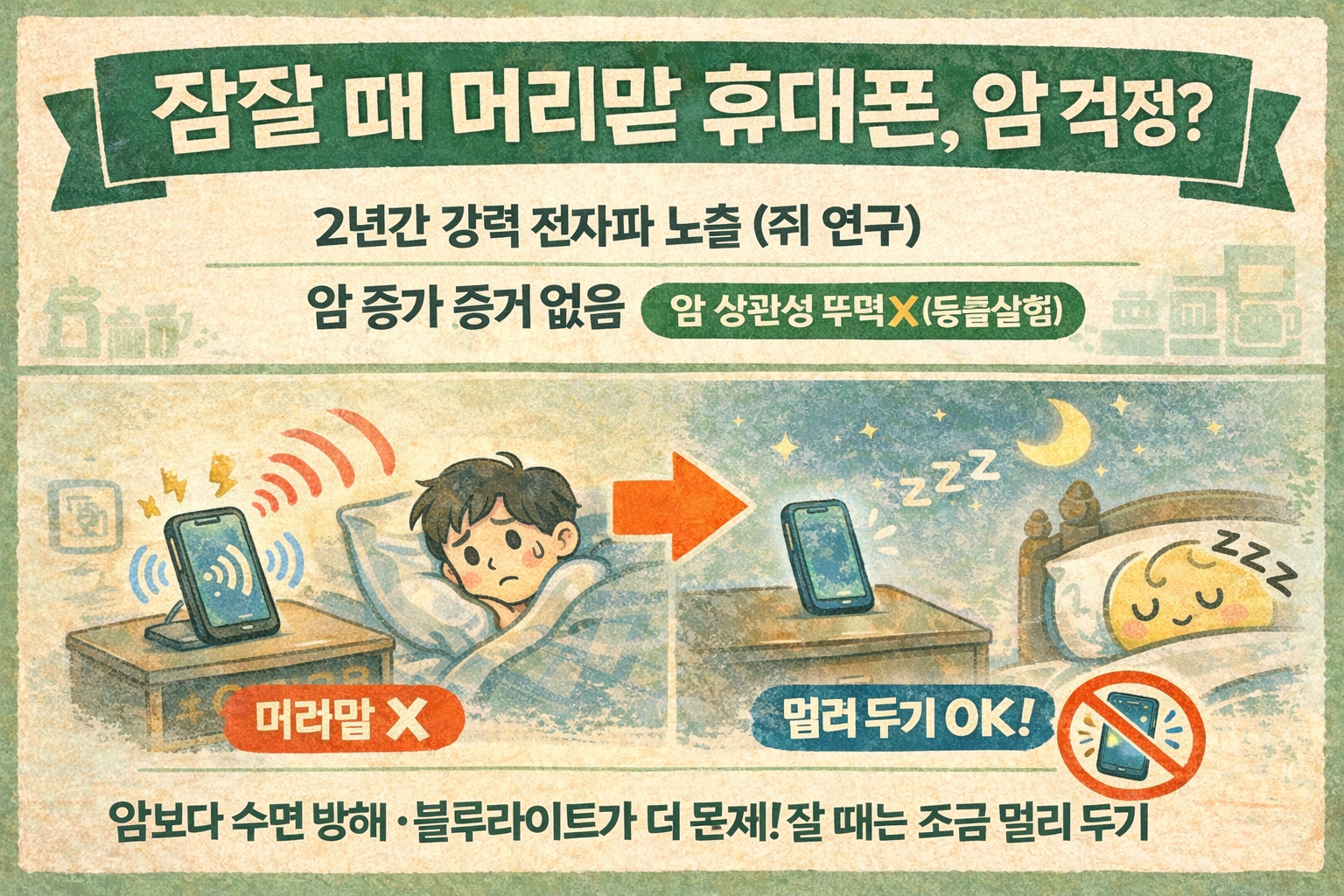 휴대폰 전자파 발암 논쟁 총정리: IARC 2B 그대로? 재평가 움직임과 “종양 증가 근거 없음” 결론