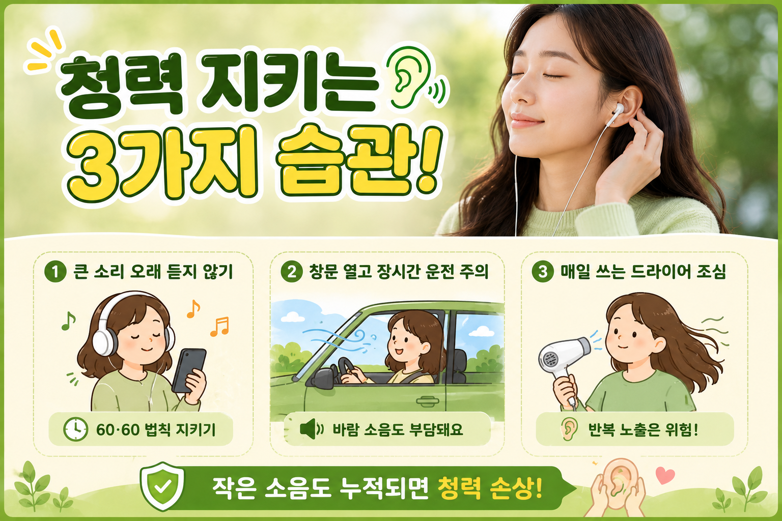 매일 무심코 하는 청력 손상 습관 3가지, 이어폰보다 의외인 원인