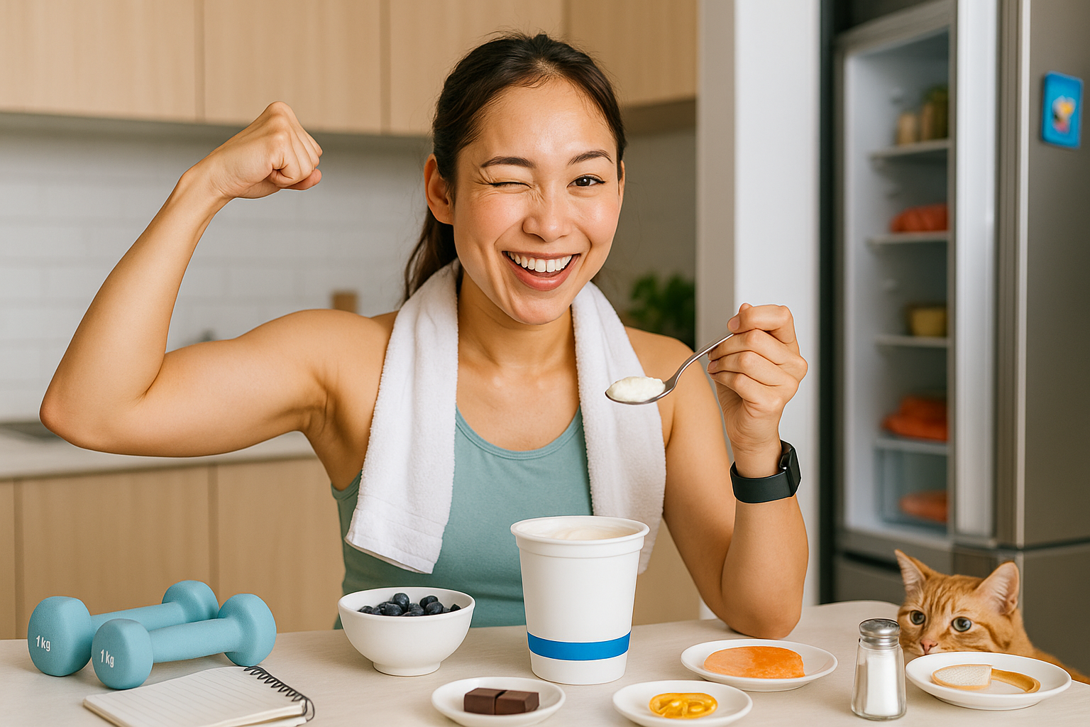 운동 후 저지방 요구르트: 45~60분 단백질 간식·작은 접시 습관으로 살 뺀다