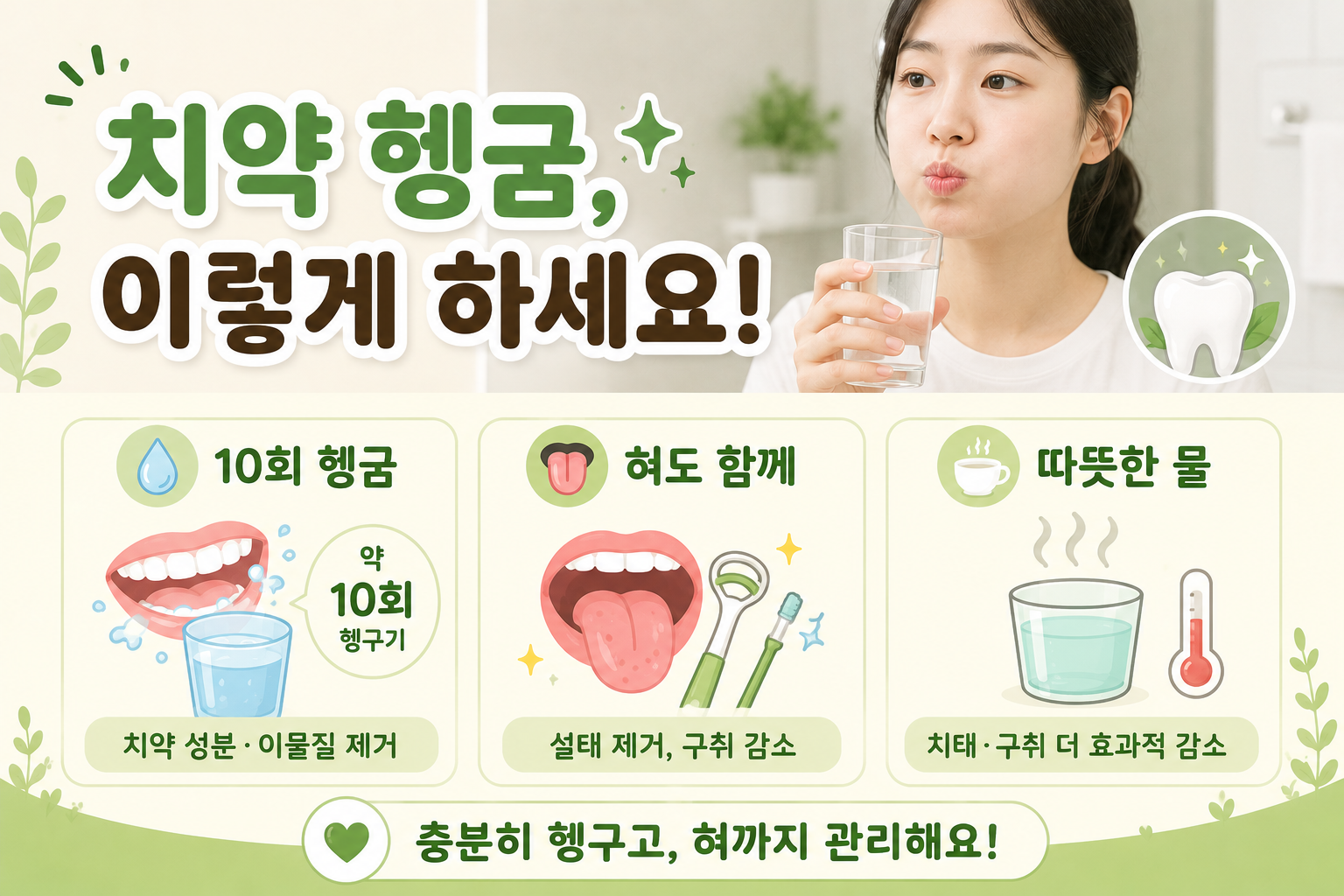 양치했는데도 입냄새 나는 이유, 치약 덜 헹군 탓일 수 있습니다