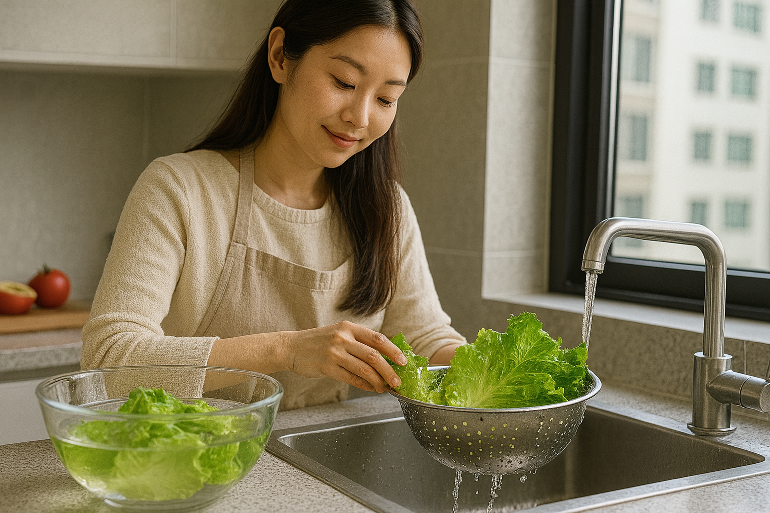 과일·채소 잔류 농약 쉽게 씻는 요령: 1분 담금 후 흐르는 물 헹굼으로 깔끔 제거