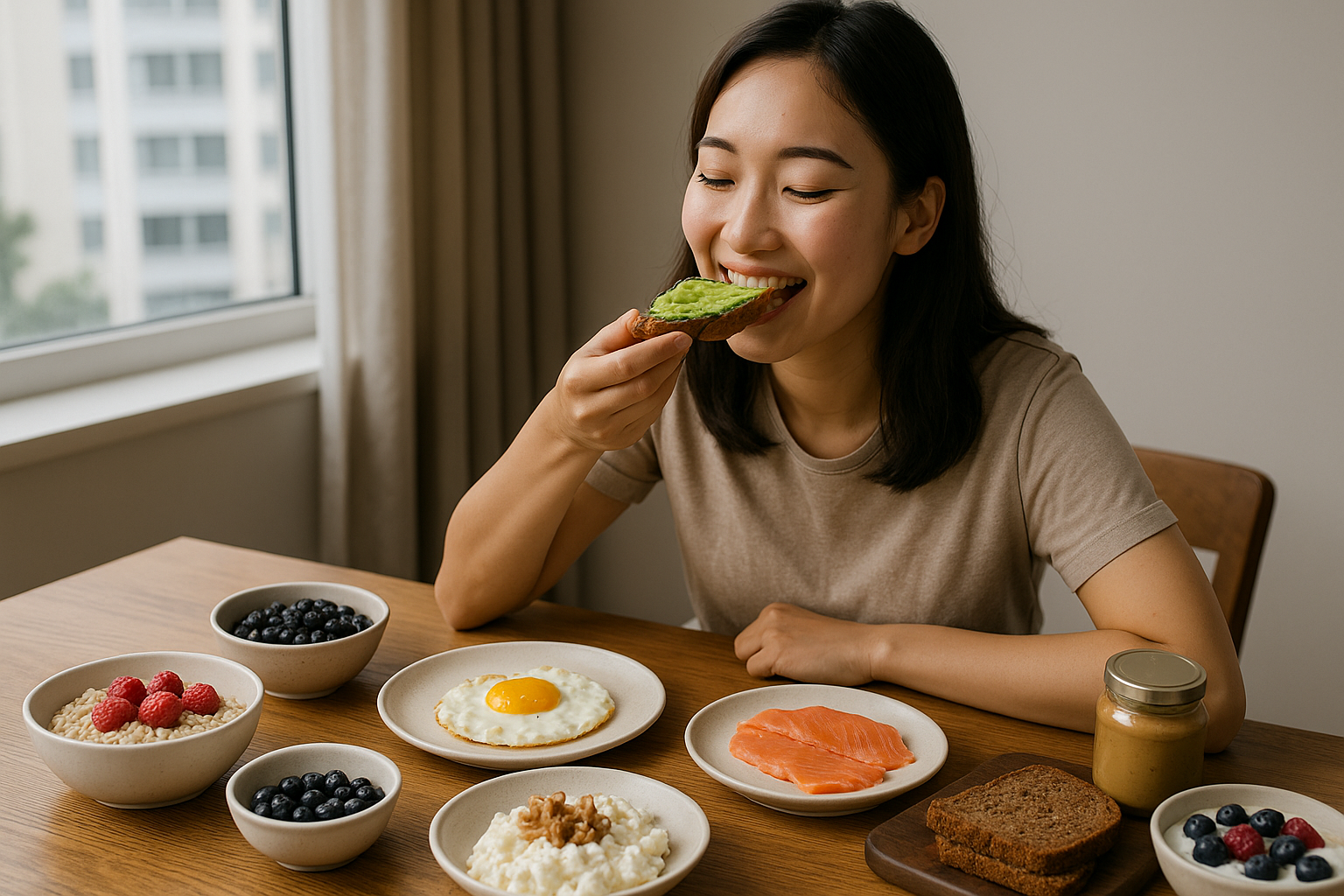 다이어트 성공, 첫 아침식사가 좌우한다: 포만감 높이는 고단백·식이섬유 식품 9가지