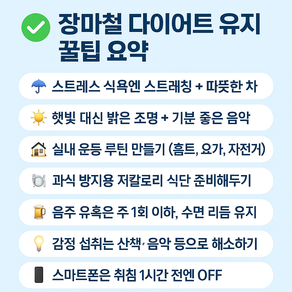 장마철 다이어트 실패? 여름에 살찌는 진짜 이유 4가지