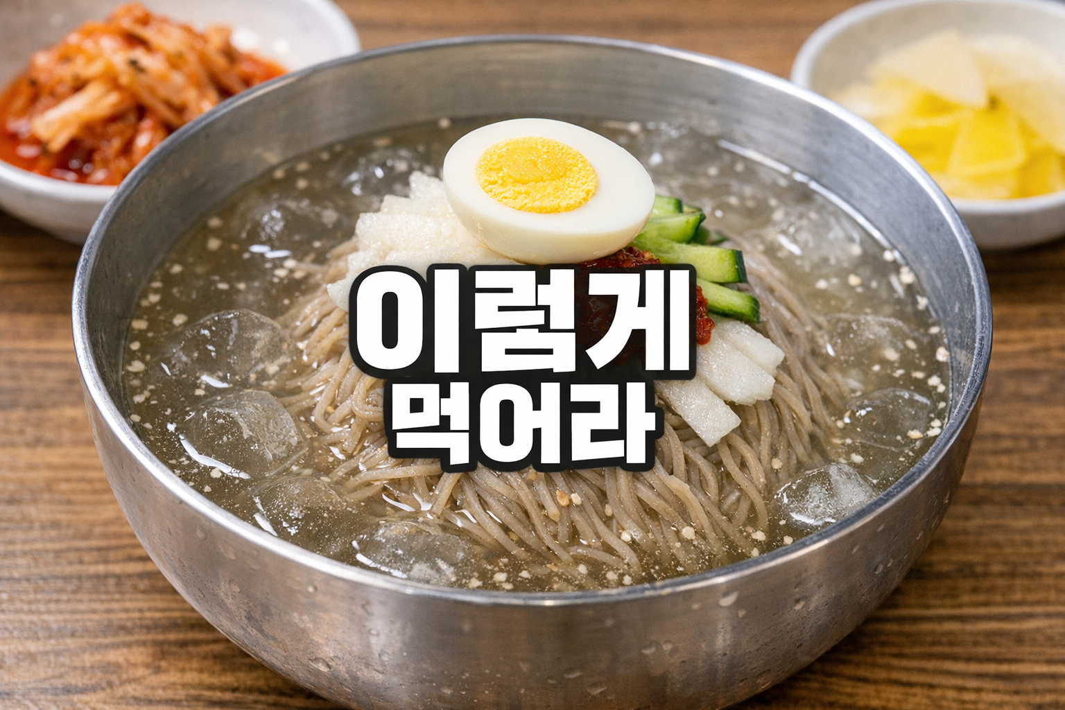 냉면 살 안 찌게 먹는 법, 육수는 남기고 계란·오이부터