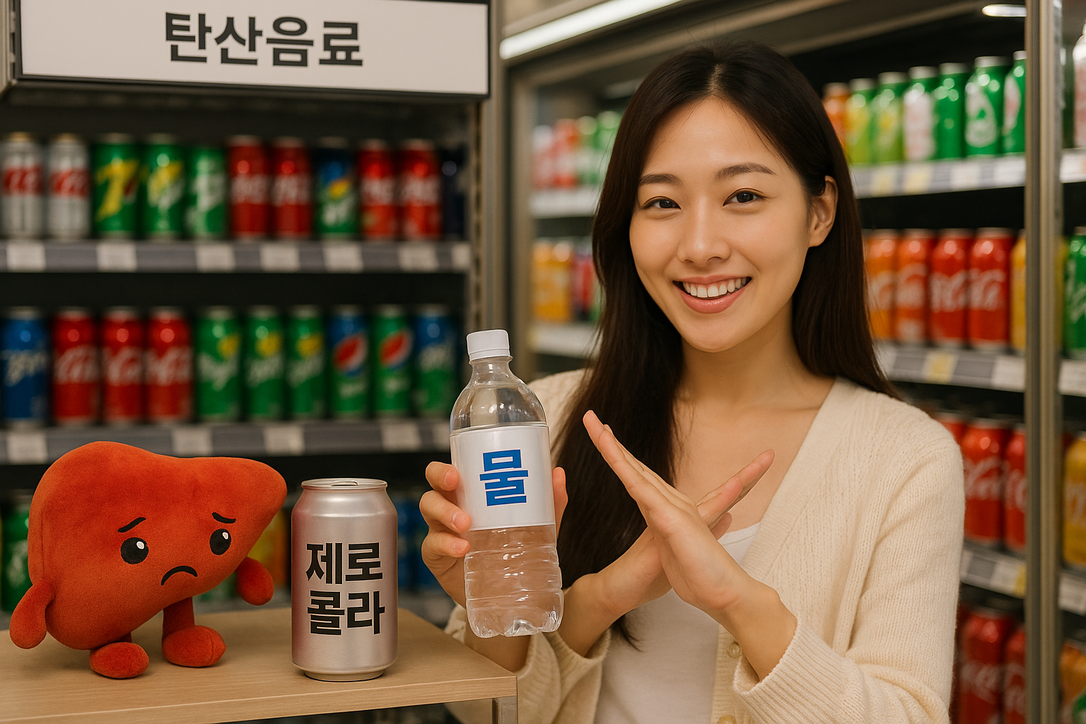 제로 콜라, 정말 안전할까? 하루 한 캔도 대사이상 지방간(MASLD) 위험 높이는 이유