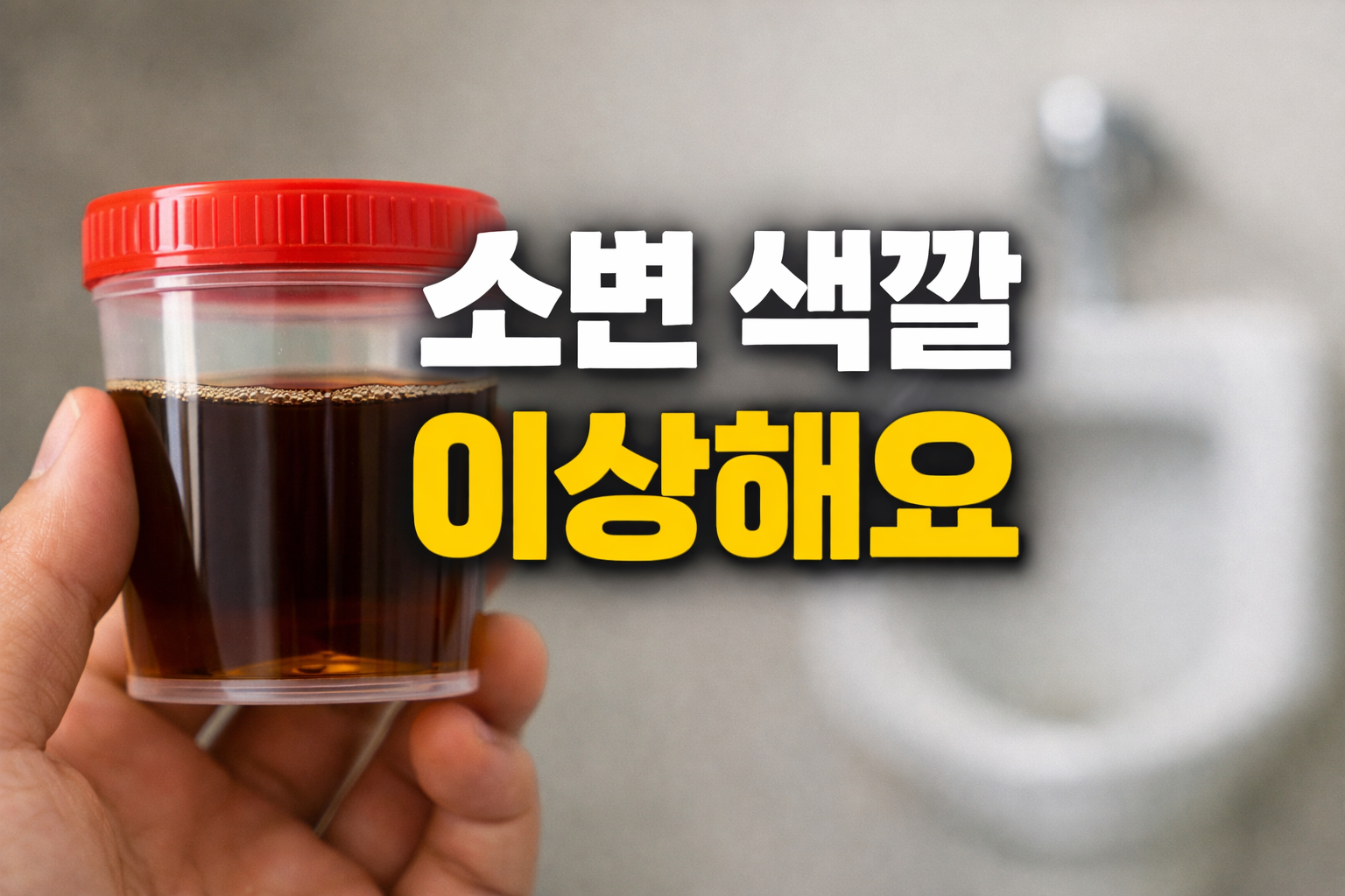 왜 이렇게 진해? 소변 색깔이 보내는 건강 이상 신호