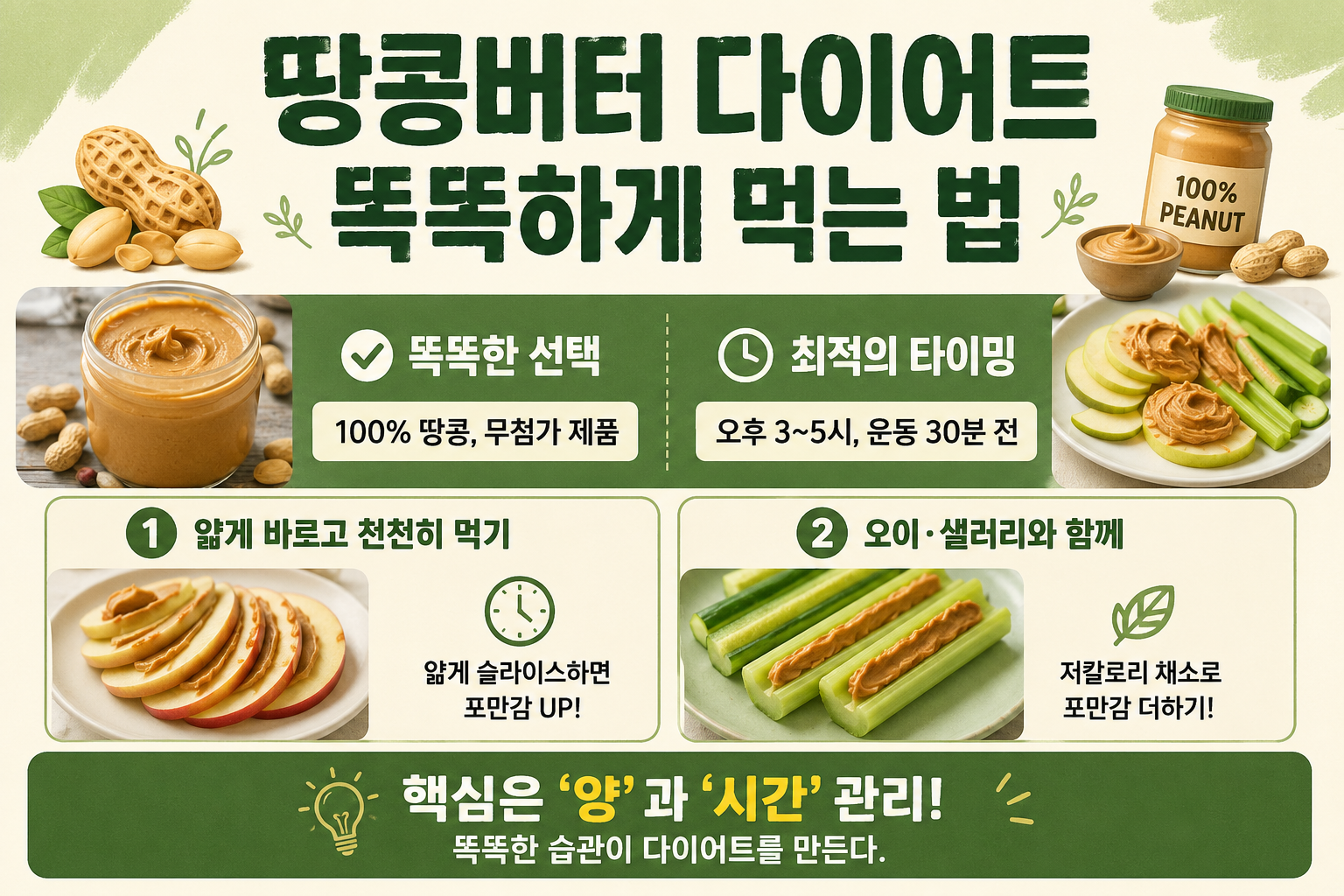 땅콩버터 다이어트, 살 빠지는 먹는 법과 살찌는 실수