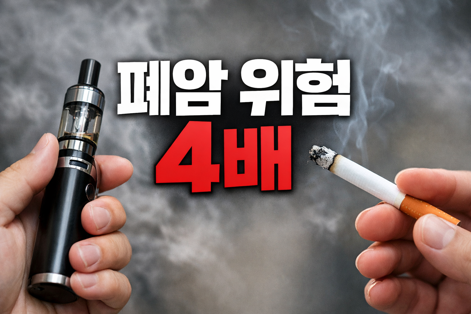 전자담배, 일반 담배와 함께 피우면 폐암 위험 4배…최악의 흡연 습관