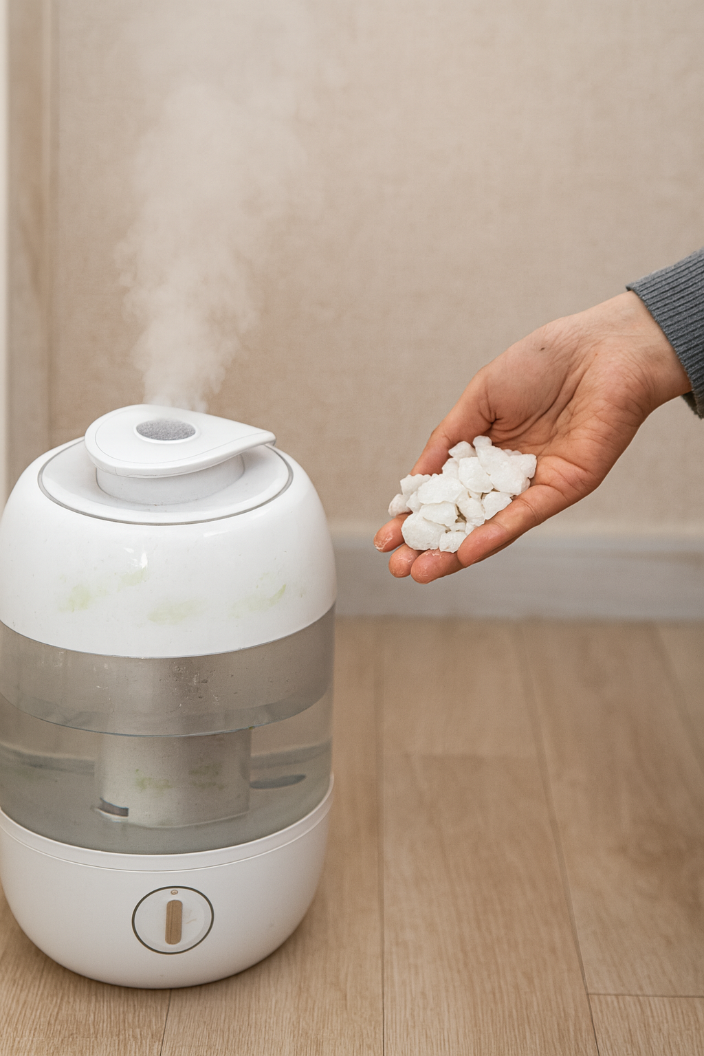 가습기 세척, 굵은 소금으로 간단하게 물때 제거하는 법