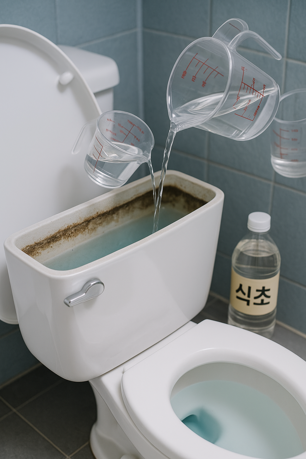 식초로 변기 청소하는 최고의 방법 | 물때 제거와 냄새 없애는 친환경 꿀팁