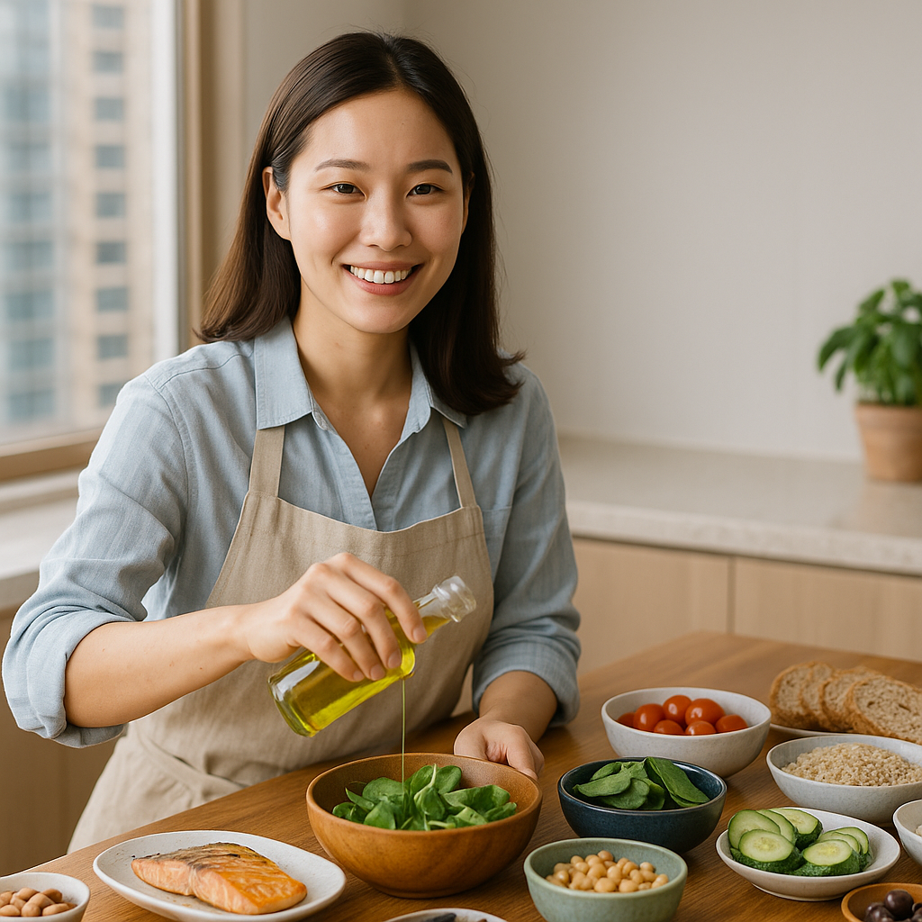 지중해식 식단 16주로 건선 75% 개선? 임상시험 결과와 식단 가이드