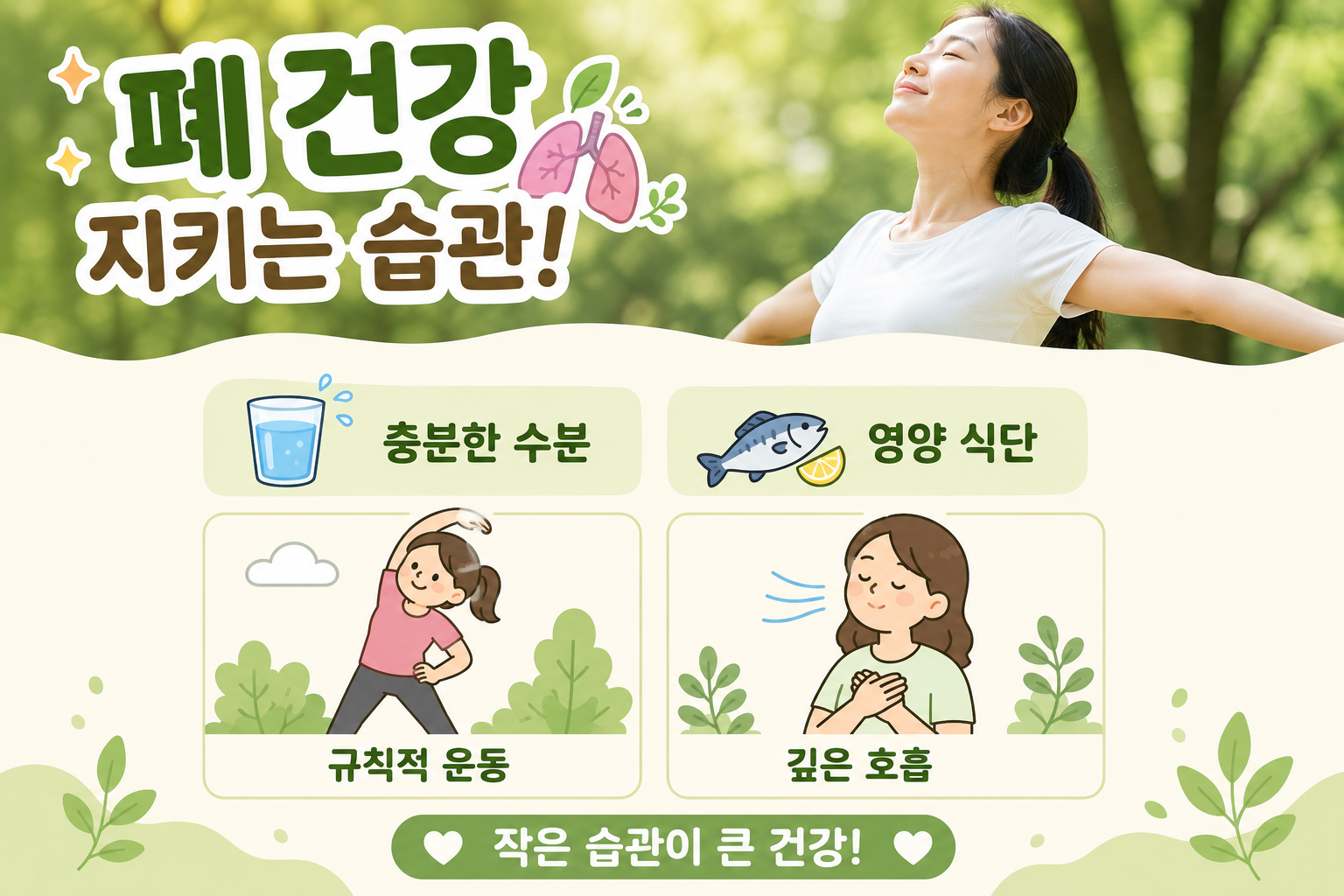 폐 건강에 좋은 음식 8가지 숨쉬기 편한 몸을 만드는 식단