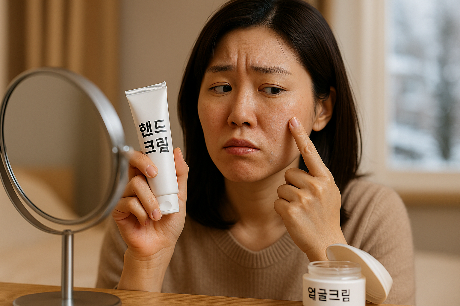 각질 심해 핸드크림밖에 없을 때, 얼굴에 발라도 될까? 피부 타입별 안전 사용법
