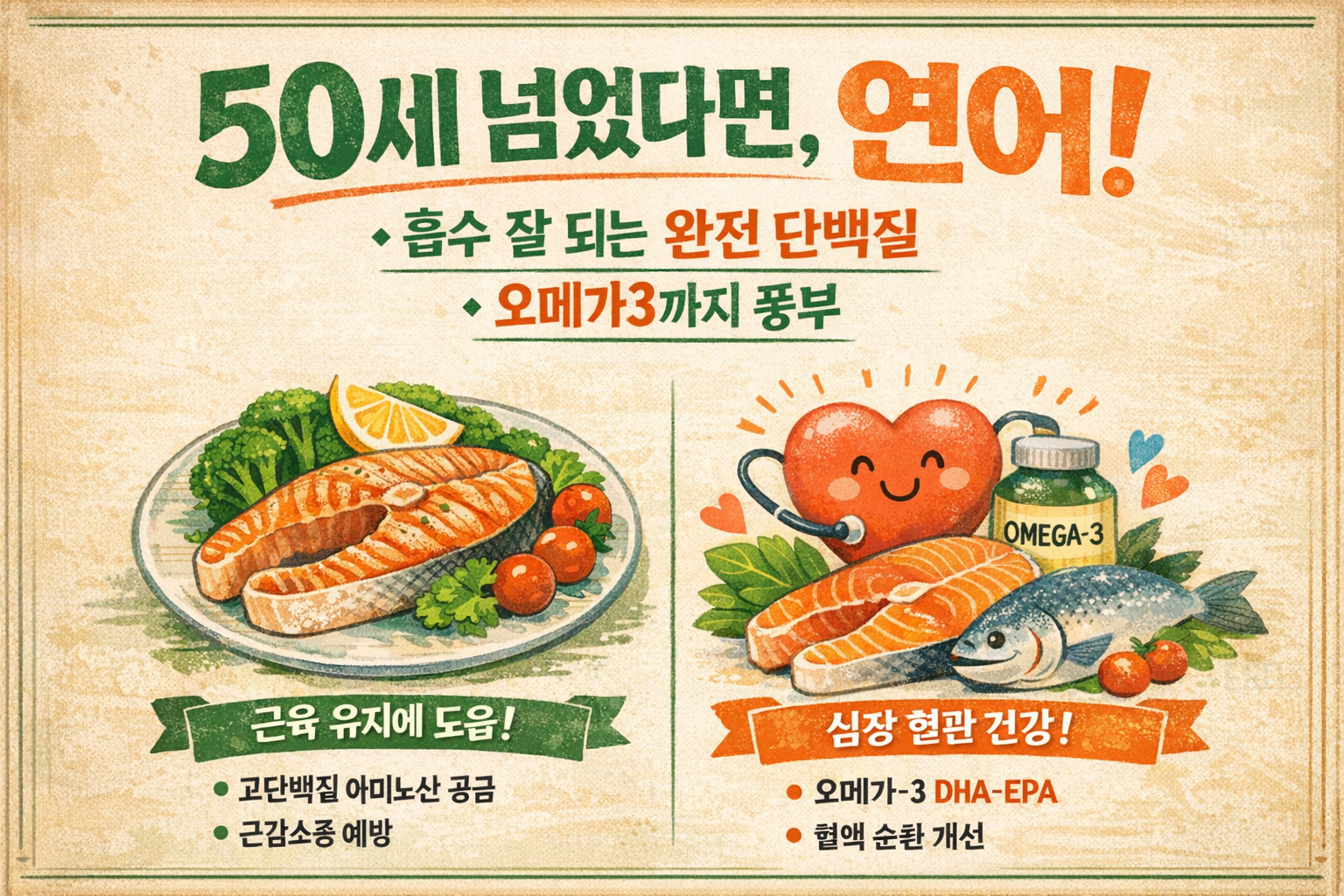 50세 넘었다면 연어 꼭 드세요… 근육 지키는 완전 단백질 식품