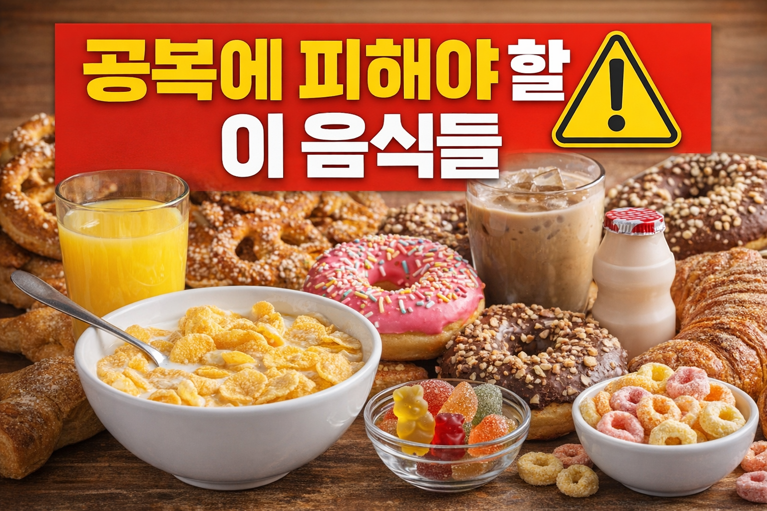 아침 공복에 피해야 할 음식 3가지, 혈당 스파이크 막는 체중 조절 아침 습관