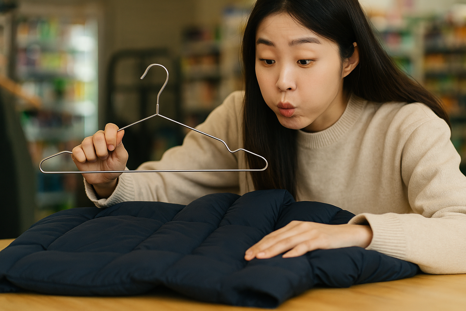 눌린 패딩 복원법: 철사 옷걸이로 볼륨 살리는 방법과 주의사항