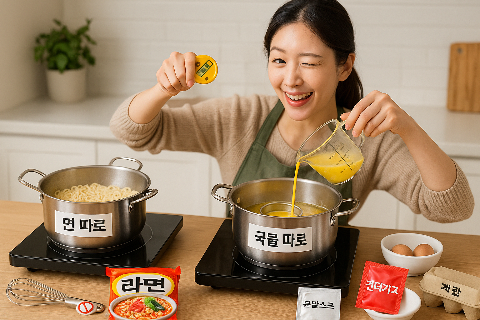 라면 끓이는 법 끝판왕: 면 따로·스프 타이밍·계란 요령 (1분 요약)
