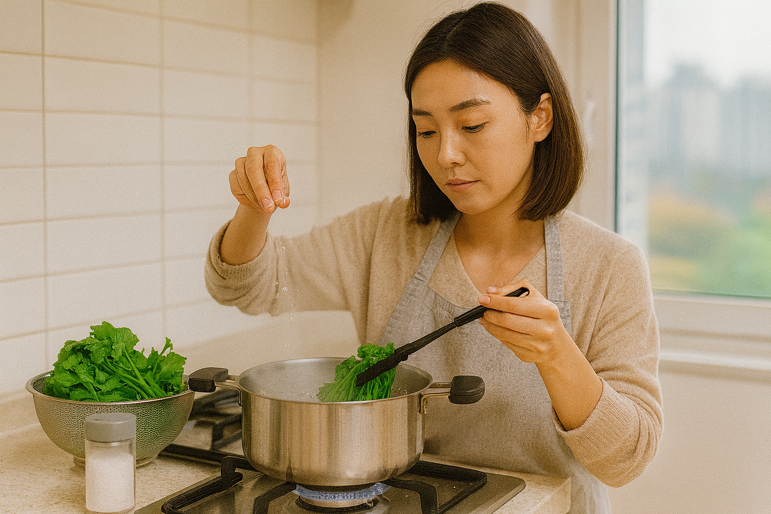 미나리 소금물 데치기: 3월 제철 더 맛있게, 유용 성분↑ + 초록빛 고르는 법