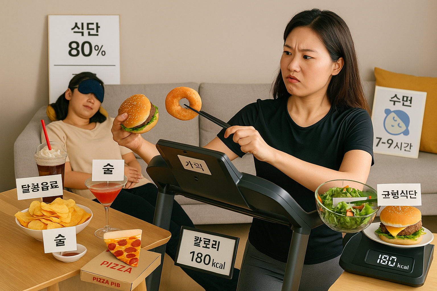 ‘많이 먹고 운동 더 하면 된다?’ 그래서 살 안 빠진다—체중 감량 막는 5가지 습관(식사 거르기·음료 칼로리·무의식 먹기·수면 부족)