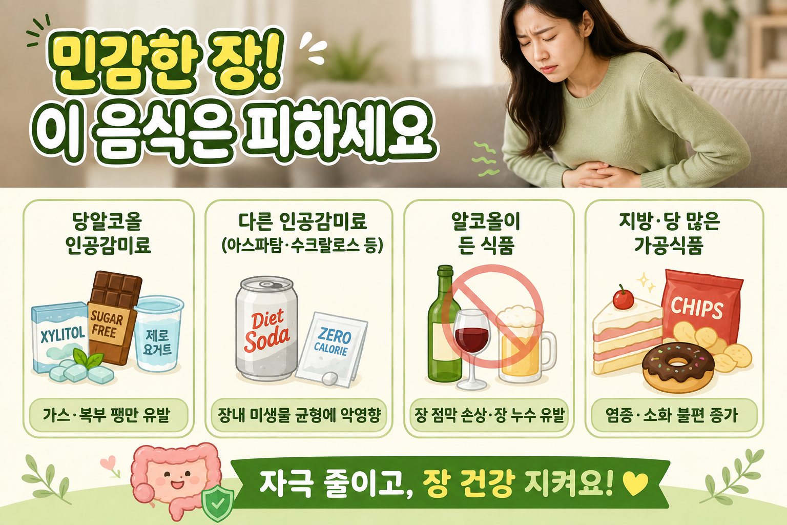 장이 예민하다면 ‘톨’부터 확인하세요! 복부팽만 부르는 음식 3가지