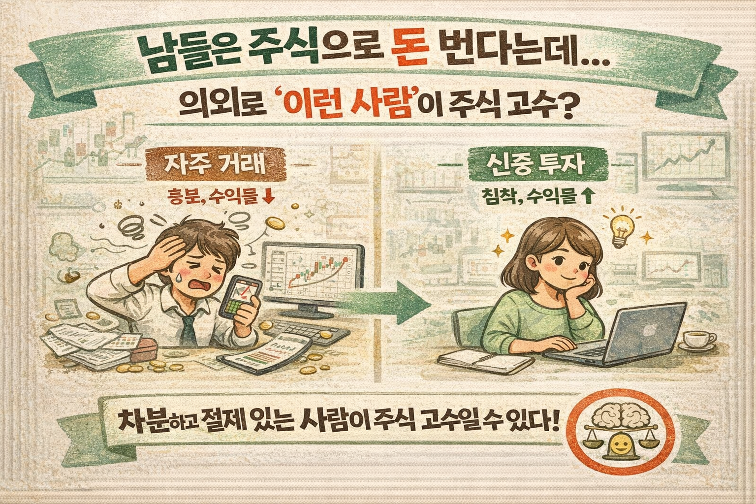 주식 고수는 이런 사람이었다? 여성 투자자와 감정 조절이 수익률 가른다