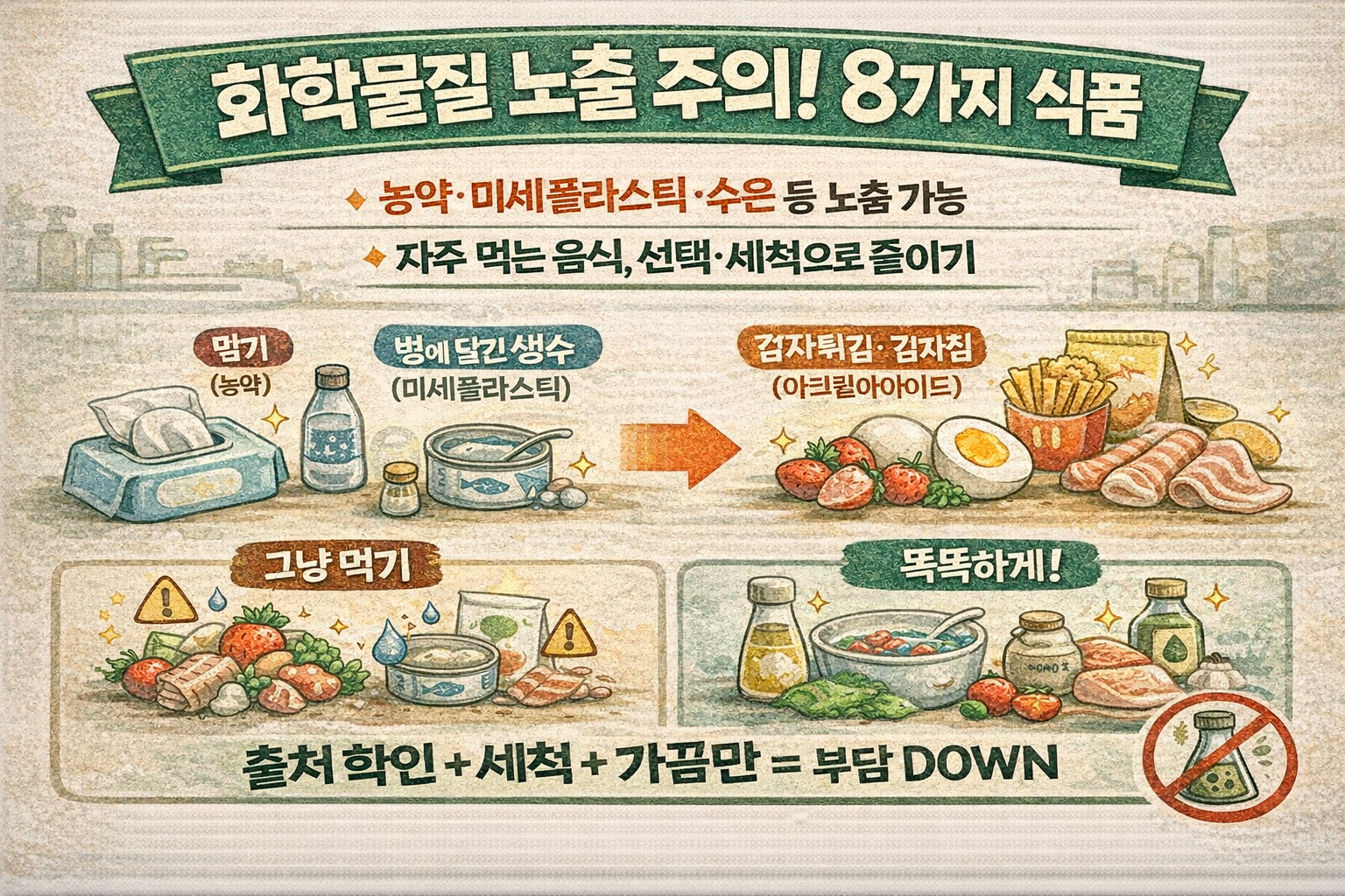 “화학물질 범벅” 하버드 출신 의사가 경고한 음식 8가지… 딸기·병생수·참치통조림까지