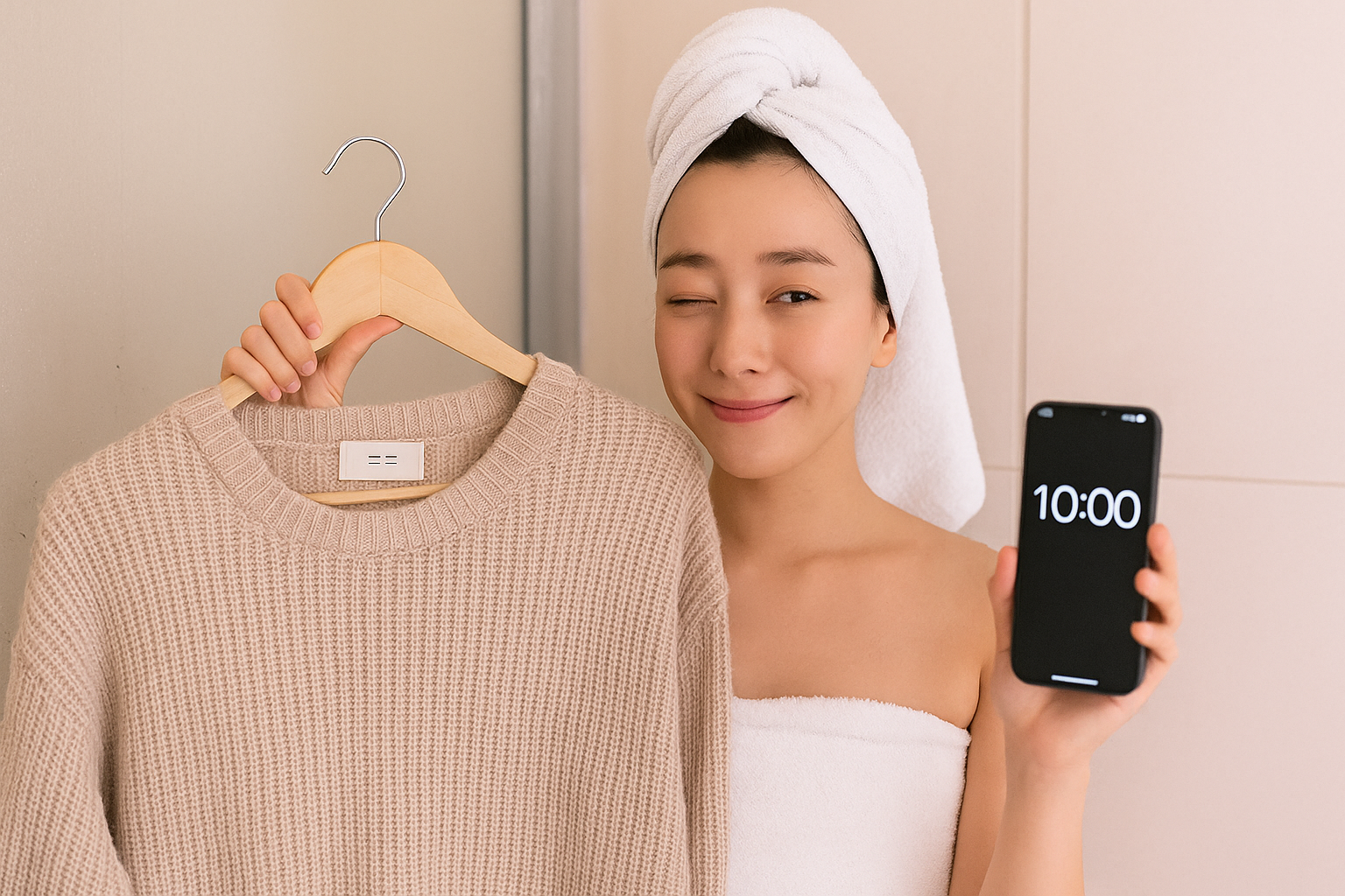 구겨진 니트는 욕실에 10분 | 샤워 수증기로 구김 없애는 스팀 케어