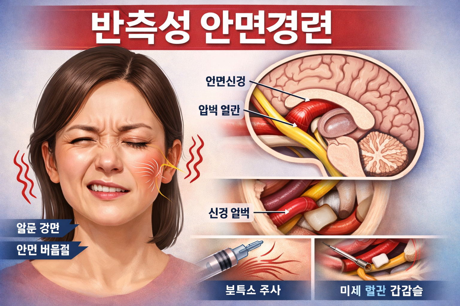 한쪽 눈 떨림, 얼굴까지 번진다면? 놓치기 쉬운 반측성 안면경련