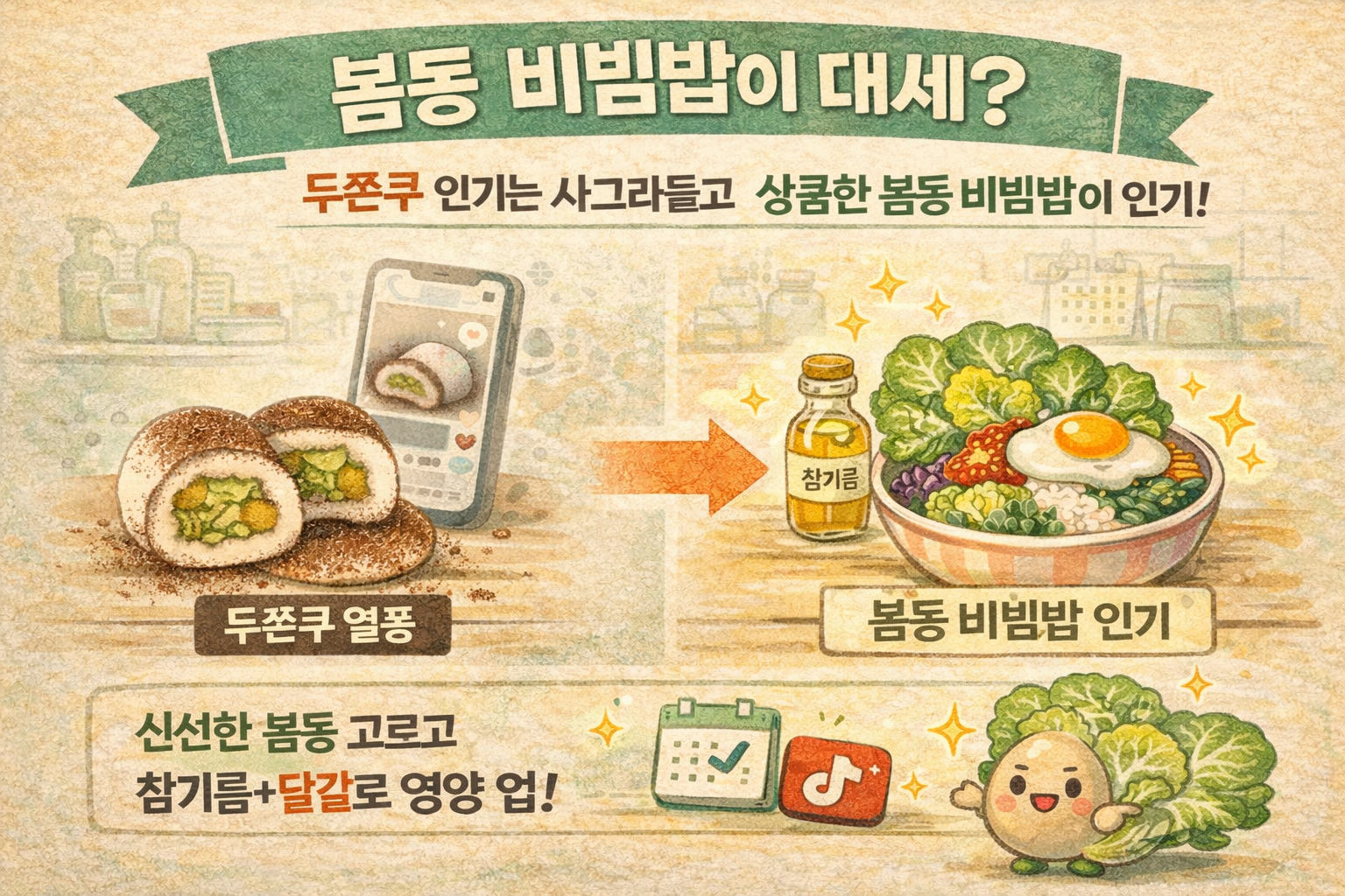 두쫀쿠 끝나니 ‘봄동 비빔밥’ 품절? 강호동 숏폼이 불붙였다…제철 봄동 고르는 법·세척 팁까지