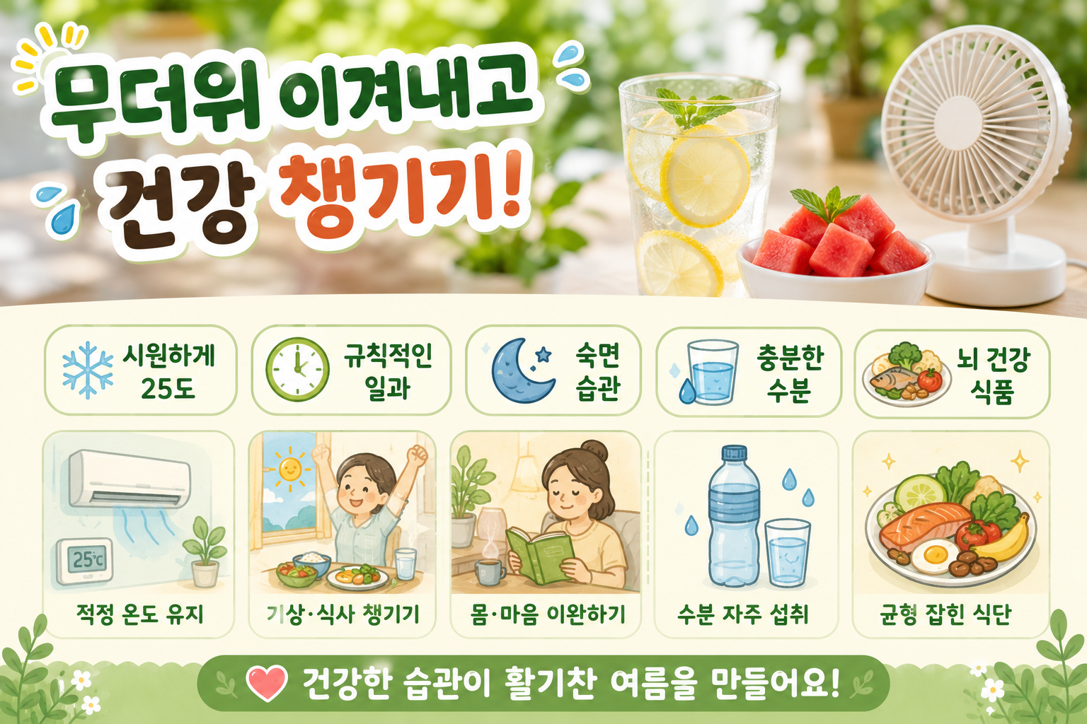 더위에 머리 멍하고 잠도 안 온다면? 생체리듬·뇌기능 되살리는 8가지 방법