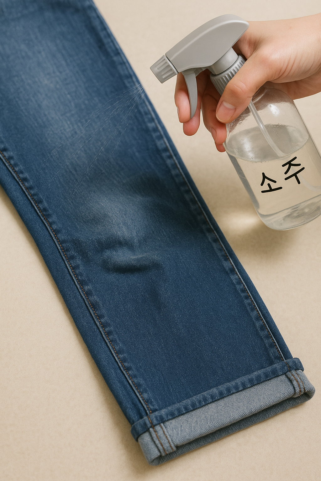 무릎 튀어나온 청바지 복원법: 소주로 간편하게 해결하는 꿀팁