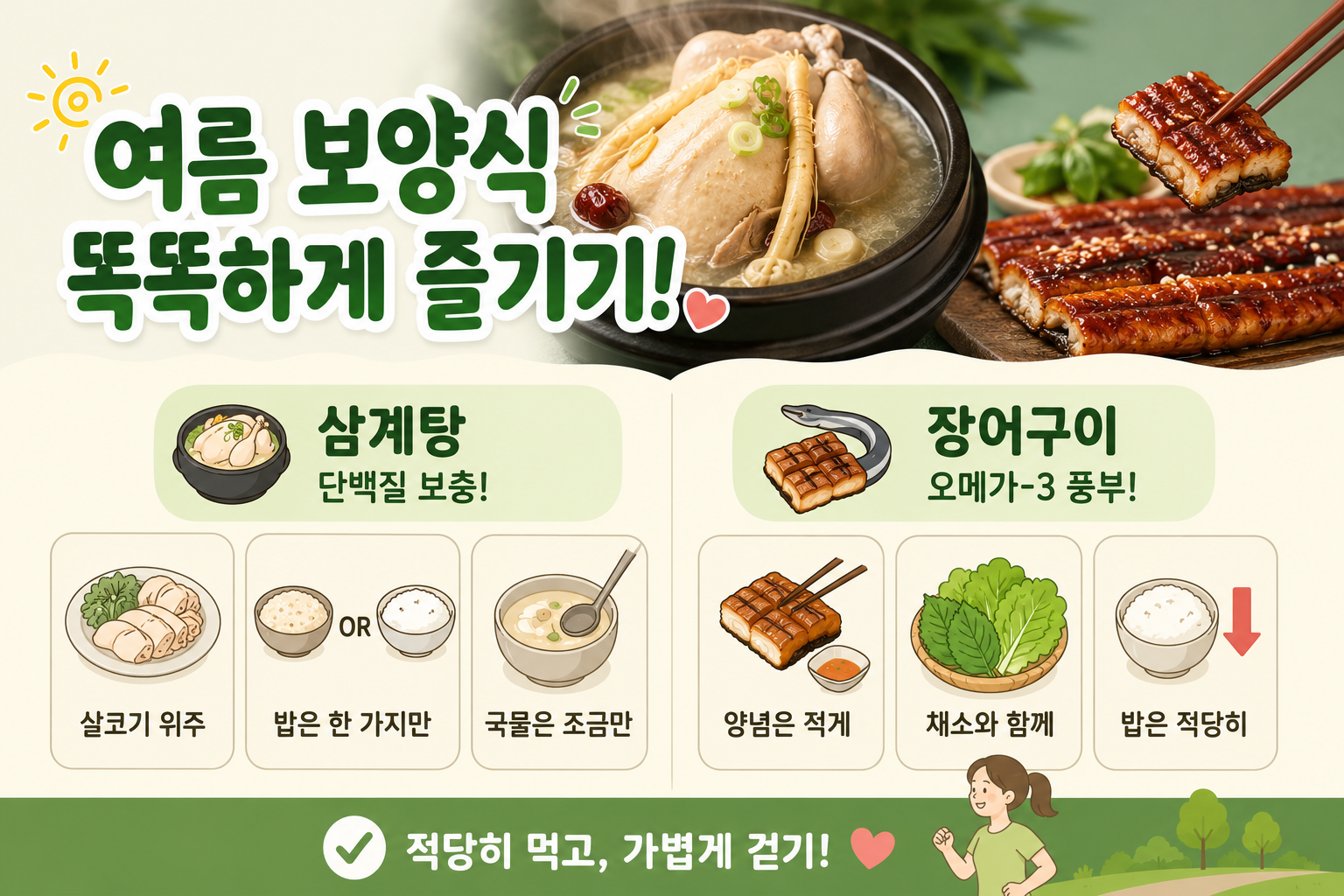 초복 삼계탕·장어, 몸보신하다 혈당 오른다? 찹쌀과 양념이 문제