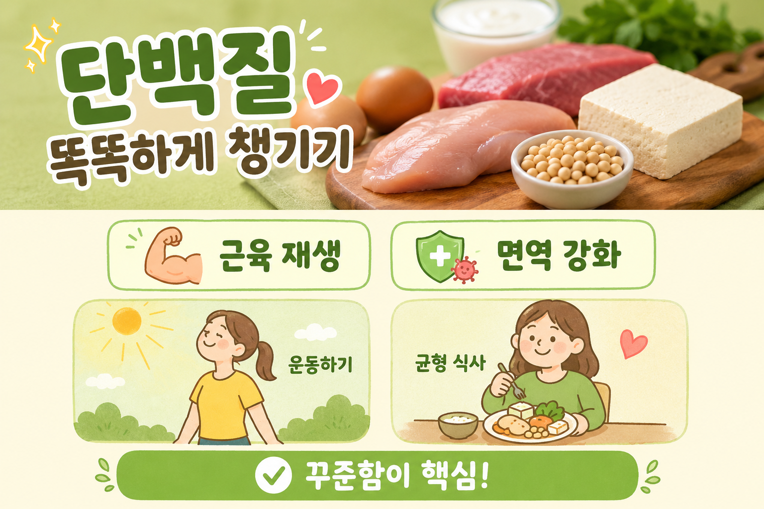 단백질 얼마나 먹어야 할까 체중별 하루 섭취량 모르면 손해입니다