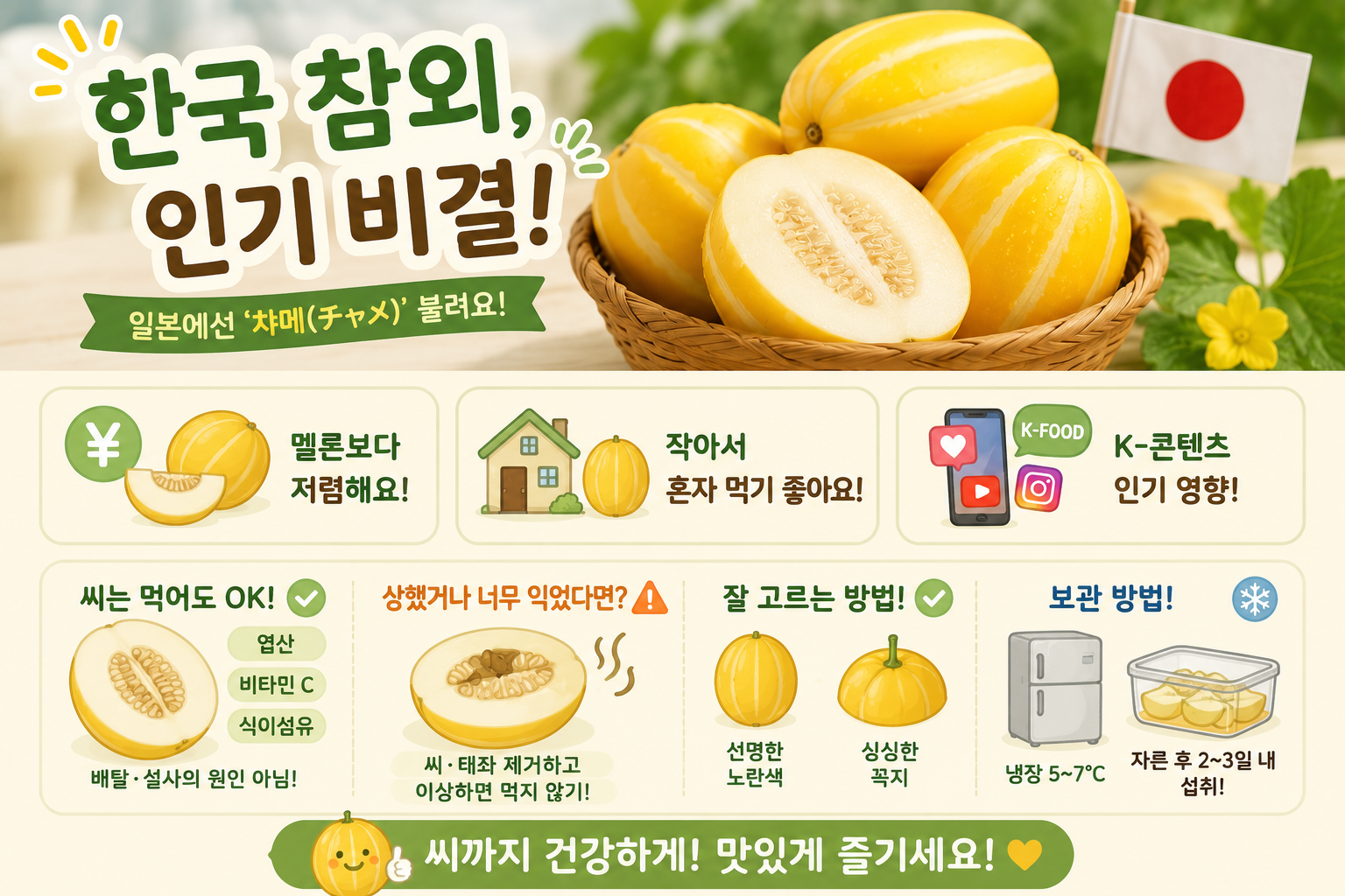 참외 씨 먹으면 배탈 난다? 버리기 전에 꼭 알아야 할 진짜 이유